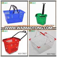 supermarket plastic shopping basket