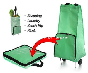 Foldable Shopping Trolley Rolling Tote Bag